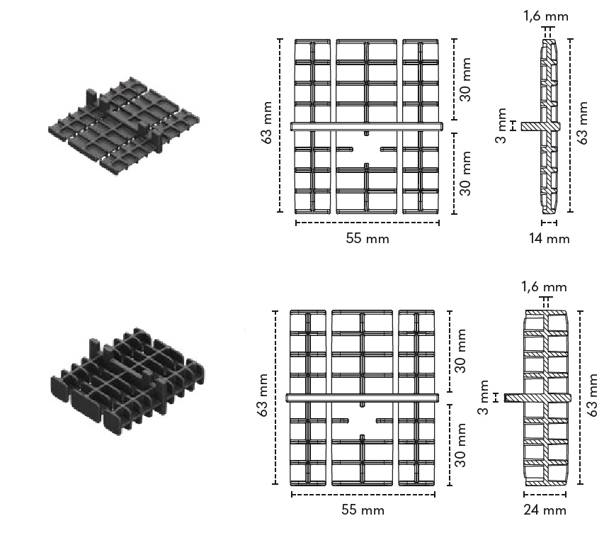 Łącznik legarów tarasowych legar aluminiowy pod płytki i deski tarasowe.jpg